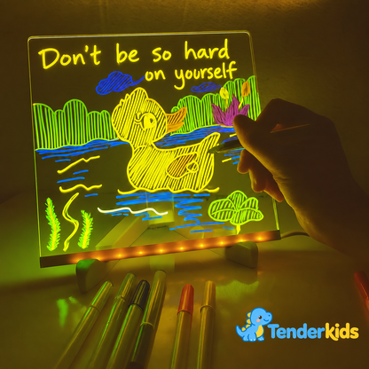 LouLouScreen™ – LED Light-Up Drawing Board for Kids