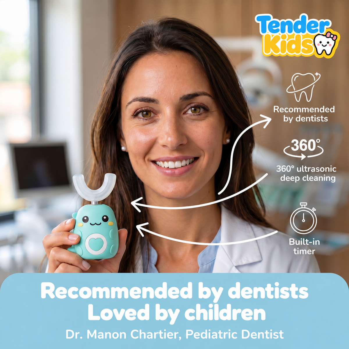 DinoBrosse™ – 360° Toothbrush for Kids